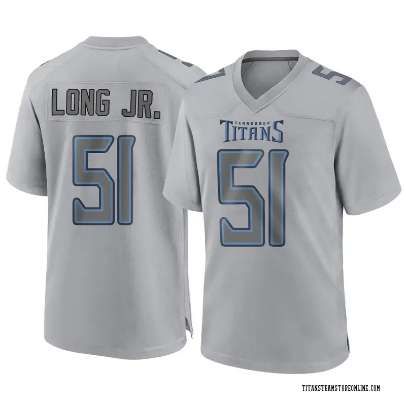 Men's Tennessee Titans David Long Jr. Gray Game Atmosphere Fashion