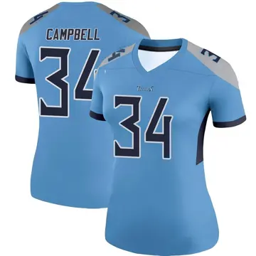 Limited Men's Earl Campbell White Road Jersey - #34 Football Tennessee  Titans 100th Season Vapor Untouchable