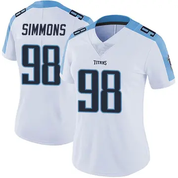 Youth Nike Jeffery Simmons Light Blue Tennessee Titans Game Jersey Size: Extra Large