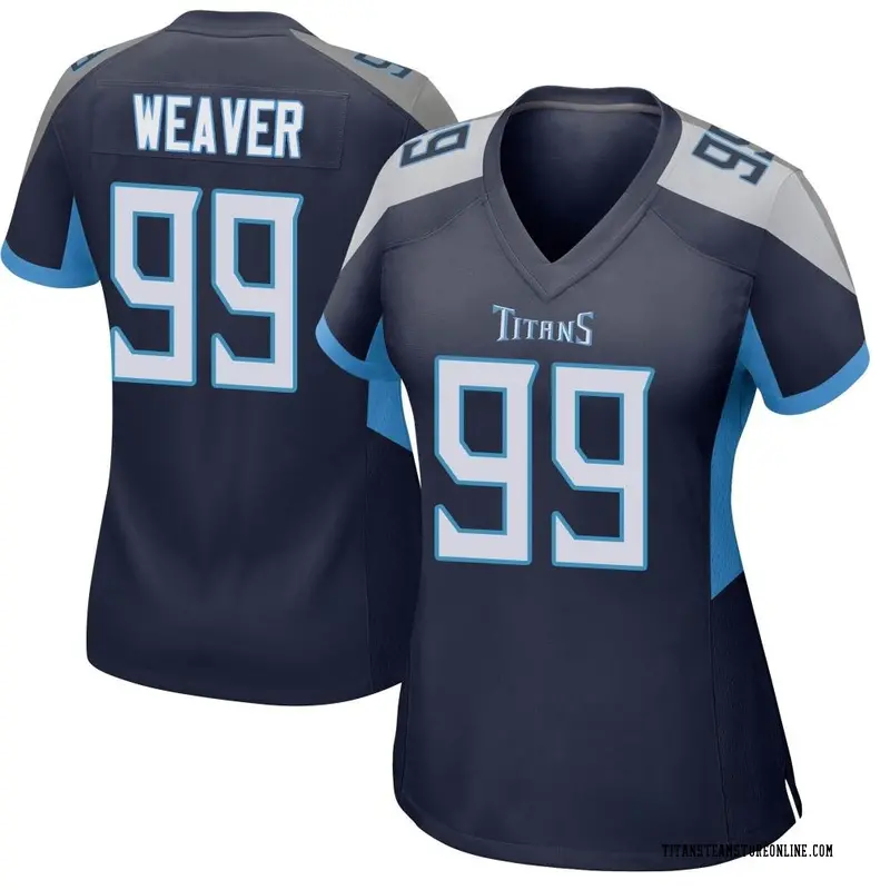 Women's Tennessee Titans Rashad Weaver Nike Navy Game Jersey