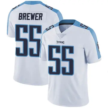 Women's Tennessee Titans Aaron Brewer Nike Navy Game Jersey