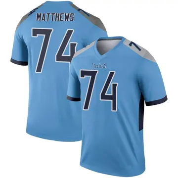 Rare Alt Red Vtg Puma BRUCE MATTHEWS #74 Tennessee Titans Jersey Mens Large