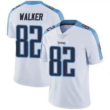 Tennessee Titans #82 Delanie Walker Light Blue 20th Anniversary Color Rush  Legend Jersey