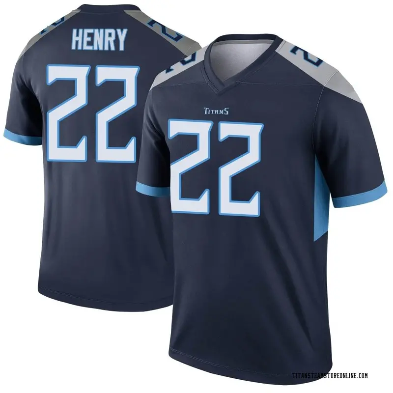 Nike Men's Tennessee Titans Derrick Henry #22 Vapor Limited Navy Jersey