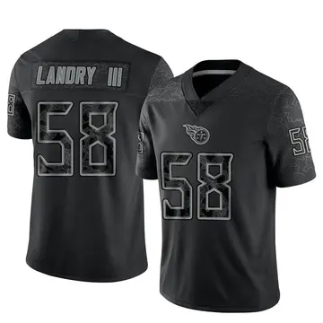 Limited Men's Harold Landry Navy Blue Jersey - #58 Football Tennessee Titans  Player Name & Number Tank Top Size 40/M