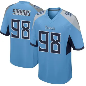 Jeffery Simmons Tennessee Titans Nike Vapor F.U.S.E. Limited Jersey – Home / X-Large