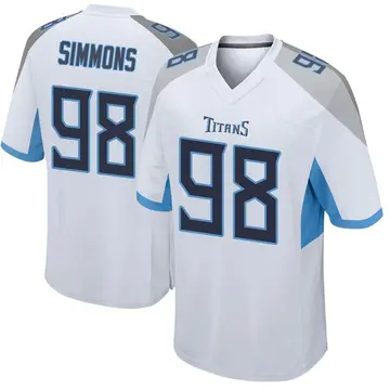 Tennessee Titans Nike Oilers Throwback Alternate Game Jersey - Light Blue -  Jeffery Simmons - Womens