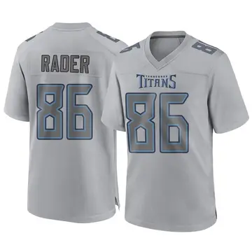 Kevin Rader Men's Nike White Tennessee Titans Custom Game Jersey Size: Extra Large