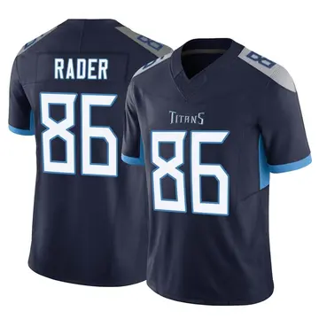 Kevin Rader Men's Nike White Tennessee Titans Custom Game Jersey Size: Extra Large