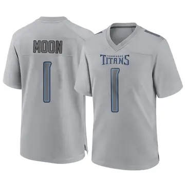 Limited Youth Warren Moon White Road Jersey - #1 Football Tennessee Titans  100th Season Vapor Untouchable Size S(10-12)