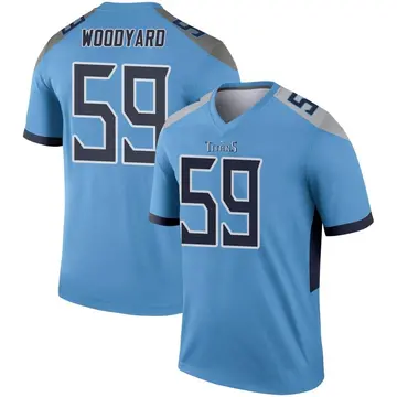 Limited Youth Wesley Woodyard Red Jersey - #59 Football Tennessee Titans  100th Season Inverted Legend Size S(10-12)